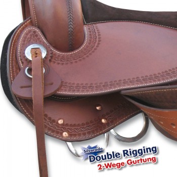 Zur Zeit nicht verfügbar / Baumloser Westernsattel SILVERADO Colorado-Saddlery hell