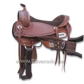 Zur Zeit nicht verfügbar / X-kurz - baumloser Westernsattel SILVERADO Colorado-Saddlery hell