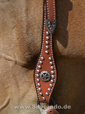 Showtrense mit Conchos und Nickel-Spots - Pony