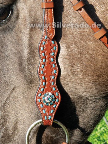 Perdido Westerntrense, mit Conchos und Strasssteinen - (VB) Vollblut