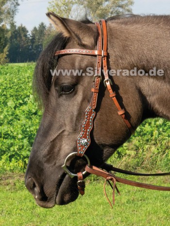 Perdido Westerntrense, mit Conchos und Strasssteinen - (VB) Vollblut