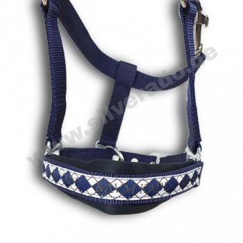 Halfter Perlon Classic - blau 4  (KB) Kaltblut