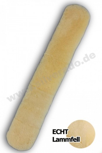 Lammfell Sattelgurt mit Klett ~ 85 cm
