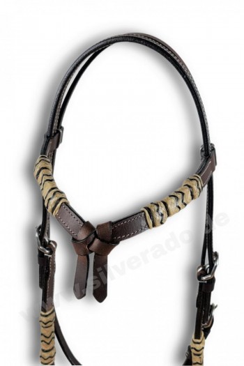 Kopfstück, Rohaut - Knoten-Stirnband, QH