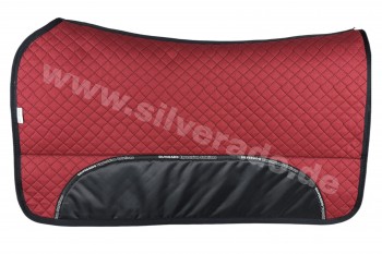 Silverado Lammfell-Westernpad Premiumqualität bordeaux / 75cm x 75cm