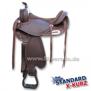 Geringe Stückzahl/ X-kurz - baumloser Westernsattel SILVERADO Colorado-Saddlery