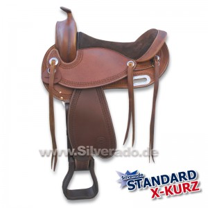 Zur Zeit nicht verfügbar / X-kurz - baumloser Westernsattel SILVERADO Colorado-Saddlery hell