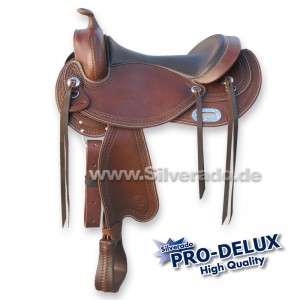 Pro-Delux Lederbaumart - baumloser Westernsattel SILVERADO Colorado-Saddlery