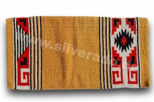Western - Blanket, Showblanket Wolle, okker  (Restposten)