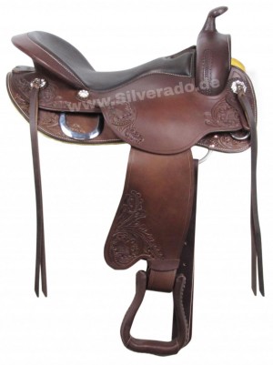 Freemax - Rindsleder- dark brown, short 16 - Fork 6