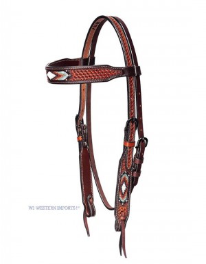 BASKET TOOLED FANCY HEADSTALL