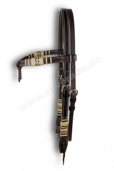 Kopfstück, Rohaut - Knoten-Stirnband, QH